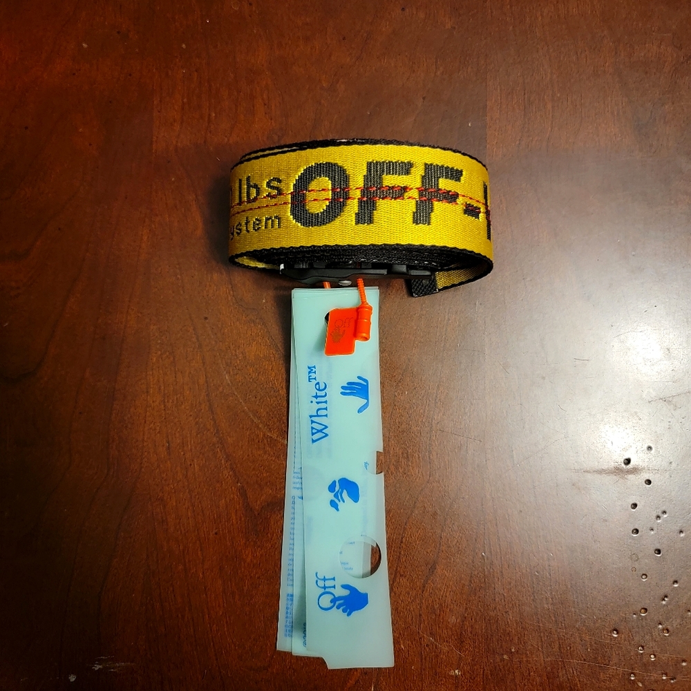 Off-White Classic Yellow Industrial Belt